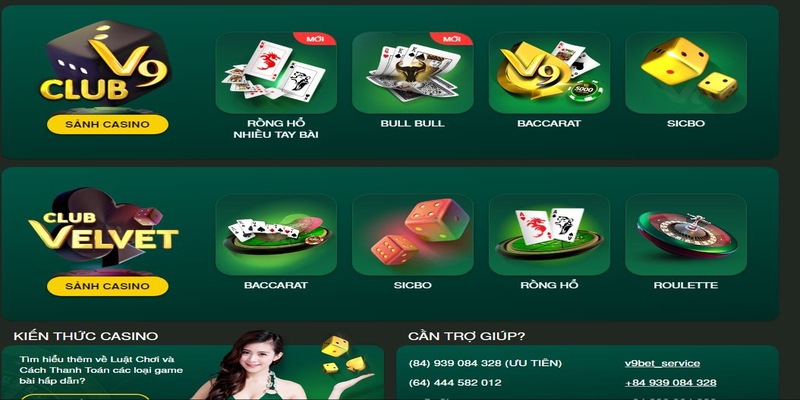 Thế mạnh của nhà cái V9Bet